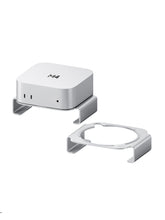 Mac Mini M4/M4 Pro 2024対応 アルミ通気放熱スタンド|防水フィルター&滑り止めシリコン|省スペース収納