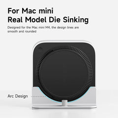 Hagibis Mac Mini M4/M4 Pro用 縦置きスタンド アルミ合金製 ノートパソコン デスクトップスタンド 滑り止め 調節可能 新型Mac mini用ホルダー