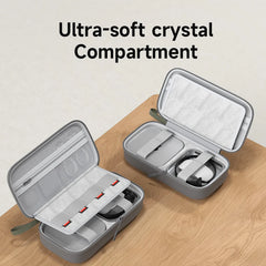 Hagibis 電子オーガナイザー トラベルケースバッグ Mac mini M4/M4 Pro 2024用 ケーブル 充電器 マウス パワーバンク ポータブルキャリーケース