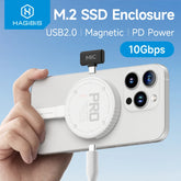 Hagibis マグネティック M.2 2230 NVMe SSD エンクロージャ USB C 3.2 Gen2 - NVMe PCI-E Magsafe SSD ケース 100W PD iPhone 16 ProRes MacBook 用