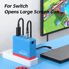 Hagibis Switch Dock 100W GaN 急速充電器 電源 4K HDMI対応 RJ45 Nintendo Switch用ドッキングステーション ROG Ally 30W ノートパソコン