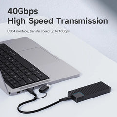 Hagibis USB 4.0 40Gbps M.2 NVMe SSDエンクロージャ(Thunderbolt 4/3 USB 3.2/3.1/3.0対応)ASM2464外付けハードドライブケース