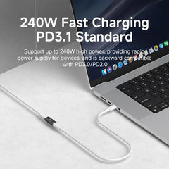 Hagibis USB C メス - USB C メス アダプタ 80Gbps 240W USB4 デュアルメス延長ケーブル コンバーター Thunderbolt 5/4 ノートパソコン用