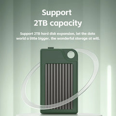 Hagibis 2230 M.2 NVMe SSDエンクロージャ(冷却ファン付き)USB 3.2 Gen 2 - NVMe PCI-E M.2 SSDケース(ノートパソコン、iPhone 16 Pro 15 iPad用)