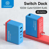Hagibis Switch Dock 100W GaN 急速充電器 電源 4K HDMI対応 RJ45 Nintendo Switch用ドッキングステーション ROG Ally 30W ノートパソコン