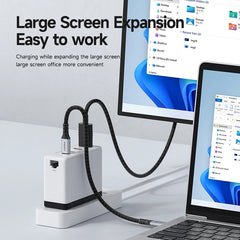 Hagibis Switch ドック 充電器 ポータブル TV ドッキングステーション Nintendo Switch ROG Ally 30W 4Kビデオ対応 100W RJ45 急速充電