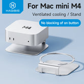 Hagibis デスクトップスタンド Mac mini M4/M4 Pro 収納ホルダー アルミドック 放熱ブラケット 冷却マウントアクセサリー