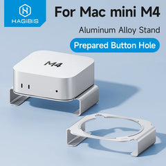 Hagibis デスクトップスタンド Mac mini M4/M4 Pro 2024 放熱ブラケット アルミ合金マウントドック 冷却ホルダー アクセサリー