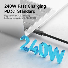 Hagibis USB4ケーブル 垂直プラグ USB C - USB C ショートケーブル 80Gbps 240W PD3.1 8Kコード Thunderbolt 4/5 Mac mini M4 Mac Studio用