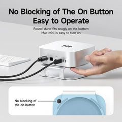 Hagibis デスクトップスタンド Mac mini M4/M4 Pro 収納ホルダー アルミドック 放熱ブラケット 冷却マウントアクセサリー