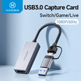 Hagibis USB 3.0 ビデオキャプチャカード HDMI 対応 USB/Type-C ゲームグラバー 録画 ms2130 Switch Xbox PS4/5 ライブブロードキャスト用