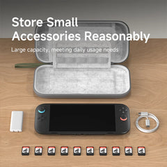 Hagibis Nintendo Switch 2用キャリングケース ハードシェル ポータブルトラベルポーチ 両面バッグ NSアクセサリー用 ゲームカートリッジ10個収納可能