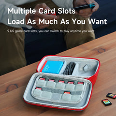 Hagibis Switch キャリングケース Nintendo Switch/OLED ポータブル フルプロテクション キャリングトラベルバッグ Switch コンソール ゲームカード用