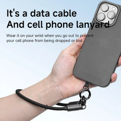 Hagibis USB4 電話用ストラップケーブル ポータブル USB C - Type-C リストストラップケーブル 240W 80Gbps Thunderbolt 4/5 iPhone 17 Pro SSD用