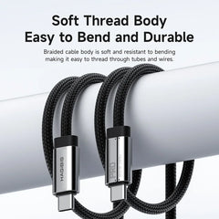 Hagibis USB C - USB C フル機能ケーブル 超ソフト USB4 80Gbps 8K 240W 急速充電コード Thunderbolt 4/5 iPhone ノートパソコン用