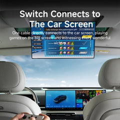 Hagibis スイッチから車画面へのミラーリングケーブル カーキャスティングケーブル DP車画面用 Type-C急速充電ケーブル 10Gbpsデータコード