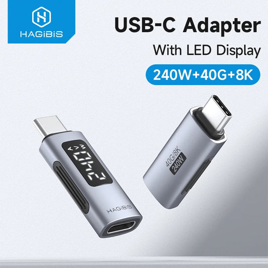 Experience the Future of Connectivity! Maximize Your Devices with the Hagibis 240W USB-C Adapter