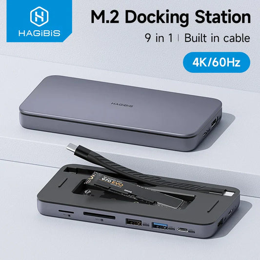 Revolutionize Your Digital Workspace! Maximize Productivity with the Hagibis 9-in-1 USB-C Hub