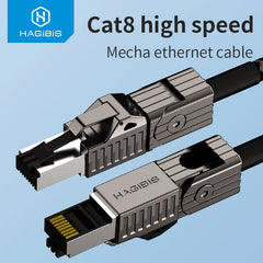 Hagibis Cat8 イーサネットケーブル スーパースピード RJ45 ネットワークケーブル 40Gbps パッチコード S/FTP Cat 8 lan 合金コネクタ付き ルーター PC用