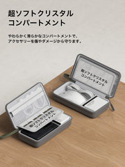 電子機器オーガナイザー トラベルケース ケーブルオーガナイザー バッグポーチ ポータブル防水キャリーケース ケーブル、充電器、モバイルバッテリー、SDカード、マウス、USBフラッシュディスク