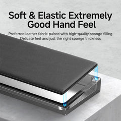 Hagibis アクリル製 磁気キーボード リストレスト 人間工学に基づいた低反発素材 タイピングが楽 痛み軽減 オフィス用 デスクトップ収納オーガナイザー