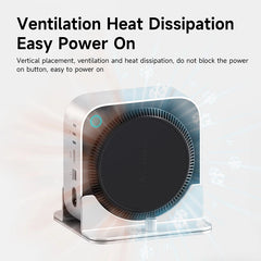 Hagibis Mac Mini M4/M4 Pro用 縦置きスタンド アルミ合金製 ノートパソコン デスクトップスタンド 滑り止め 調節可能 新型Mac mini用ホルダー