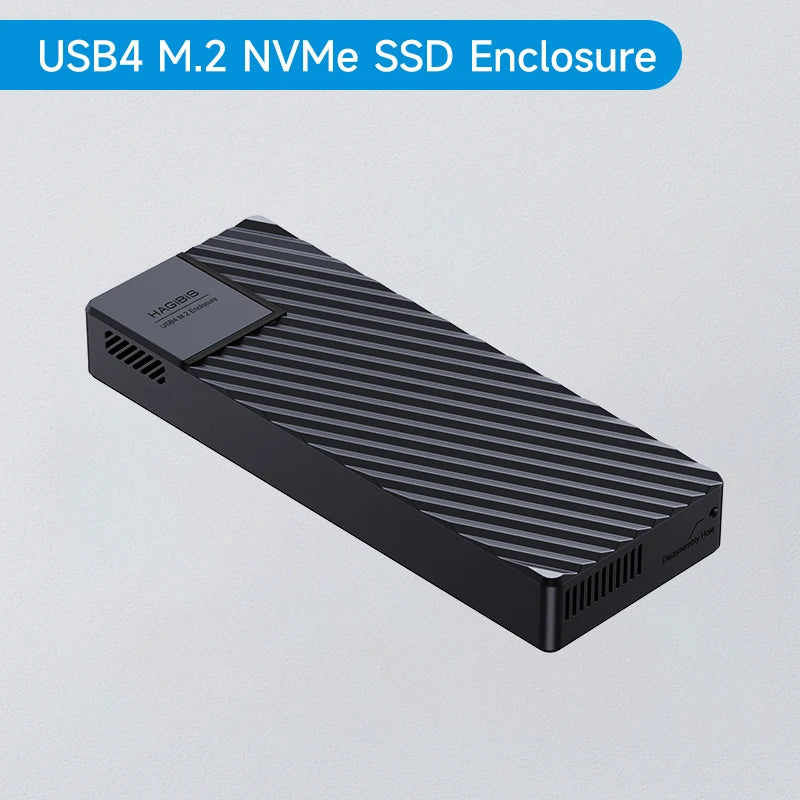 Hagibis USB 4.0 40Gbps M.2 NVMe SSDエンクロージャ（Thunderbolt 4/3 USB 3.2/3.1/3.0対応）ASM2464外付けハードドライブケース