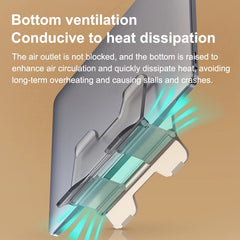 Hagibis MacBook Pro Air用 縦型ノートパソコンスタンド 透明デスクトップ重力ホルダー ノートパソコンサポート Surface Bookタブレット用