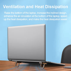 Hagibis 折りたたみ式ノートパソコンスタンド デスク用 キーボードスタンド ライザー ポータブルノートパソコン冷却パッド MacBook Pro Air用 ユニバーサルホルダー