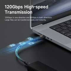 Hagibis Thunderbolt 5 ケーブル 最大120Gbpsの帯域幅ブースト 240W充電 80Gbpsデータ 16K/8K Thunderbolt 4 USB C対応