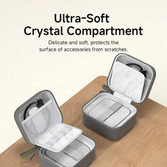 Hagibis 電子オーガナイザー トラベルケースバッグ Mac mini M4/M4 Pro ポータブルキャリーケース ハードシェル 耐衝撃 マウス充電器付き