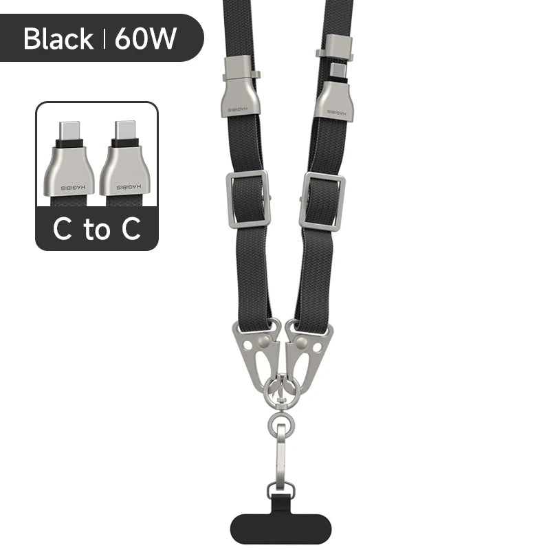 Hagibis ユニバーサル 携帯ストラップ USB C - USB C ケーブル 携帯ストラップ 紛失防止 C - C コード iPhone 17 Pro Max カメラ Sony Fuji