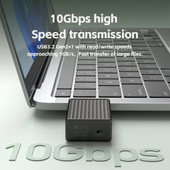 Hagibis 2230 M.2 NVMe SSDエンクロージャ（冷却ファン付き）USB 3.2 Gen 2 - NVMe PCI-E M.2 SSDケース（ノートパソコン、iPhone 16 Pro 15 iPad用）