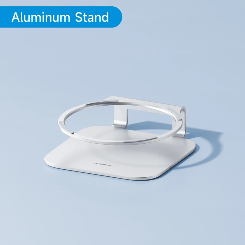 Hagibis デスクトップスタンド Mac mini M4/M4 Pro 収納ホルダー アルミドック 放熱ブラケット 冷却マウントアクセサリー