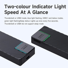 Hagibis USB 4.0 40Gbps M.2 NVMe SSDエンクロージャ（Thunderbolt 4/3 USB 3.2/3.1/3.0対応）ASM2464外付けハードドライブケース