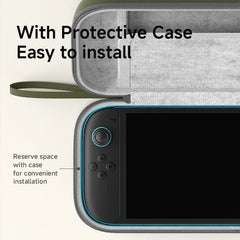 Hagibis Nintendo Switch 2用キャリングケース ハードシェル ポータブルトラベルポーチ 両面バッグ NSアクセサリー用 ゲームカートリッジ10個収納可能