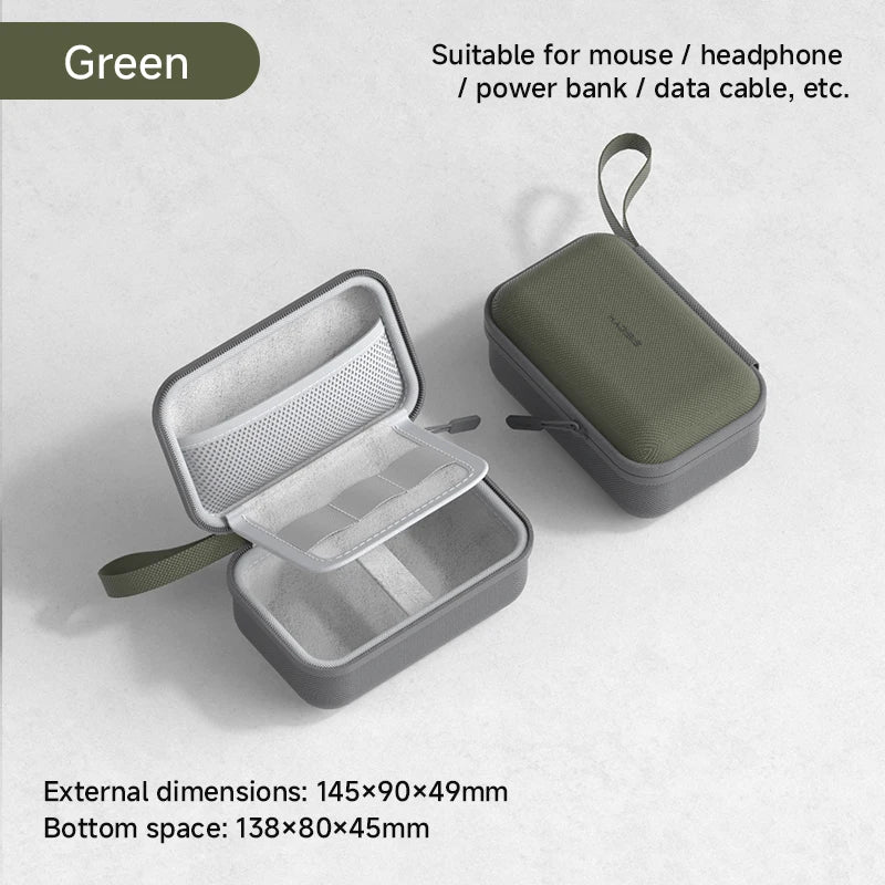 Hagibis 電子オーガナイザー トラベルケース マウス用バッグ ポータブルキャリーケース ワイヤレスマウス用 ケーブル 充電器 パワーバンク ハードシェル
