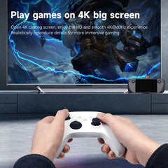 Hagibis 6 in 1 SteamDeck ドッキングステーション ドックホルダー OLED ハブ USB C - RJ45 4K@60Hz HDMI 急速充電ベース ハンドヘルドアクセサリ