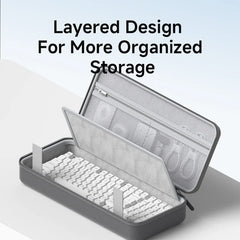 Hagibis キーボード ポータブル キャリングケース 68/87 キー EVA トラベルポーチ 電子オーガナイザー トラベルケース バッグ ハードシェル 耐衝撃