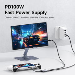 Hagibis ARグラスアダプター USB C - グラス＆充電コンバーター USB-Cハブ 充電＆プレイ Switch Rokid/Xreal/RayNeo Air用