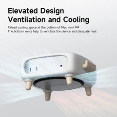 Hagibis シリコン保護カバーケース Mac Mini M4/M4 Pro 2024用 ソフト 耐衝撃 傷防止 ドック 防塵 デスクスタンド かわいい