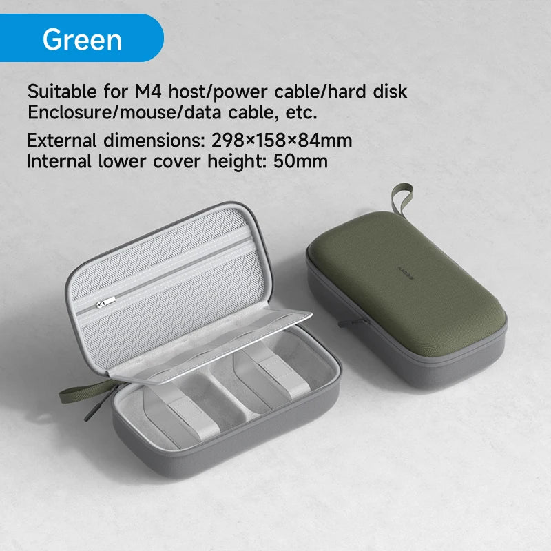 Hagibis 電子オーガナイザー トラベルケースバッグ Mac mini M4/M4 Pro 2024用 ケーブル 充電器 マウス パワーバンク ポータブルキャリーケース